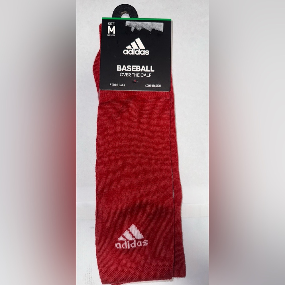 NWT ADIDAS OVER THE CALF COMPRESSION SOCKS SIZE M AEROREADY . Size in pics